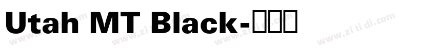 Utah MT Black字体转换